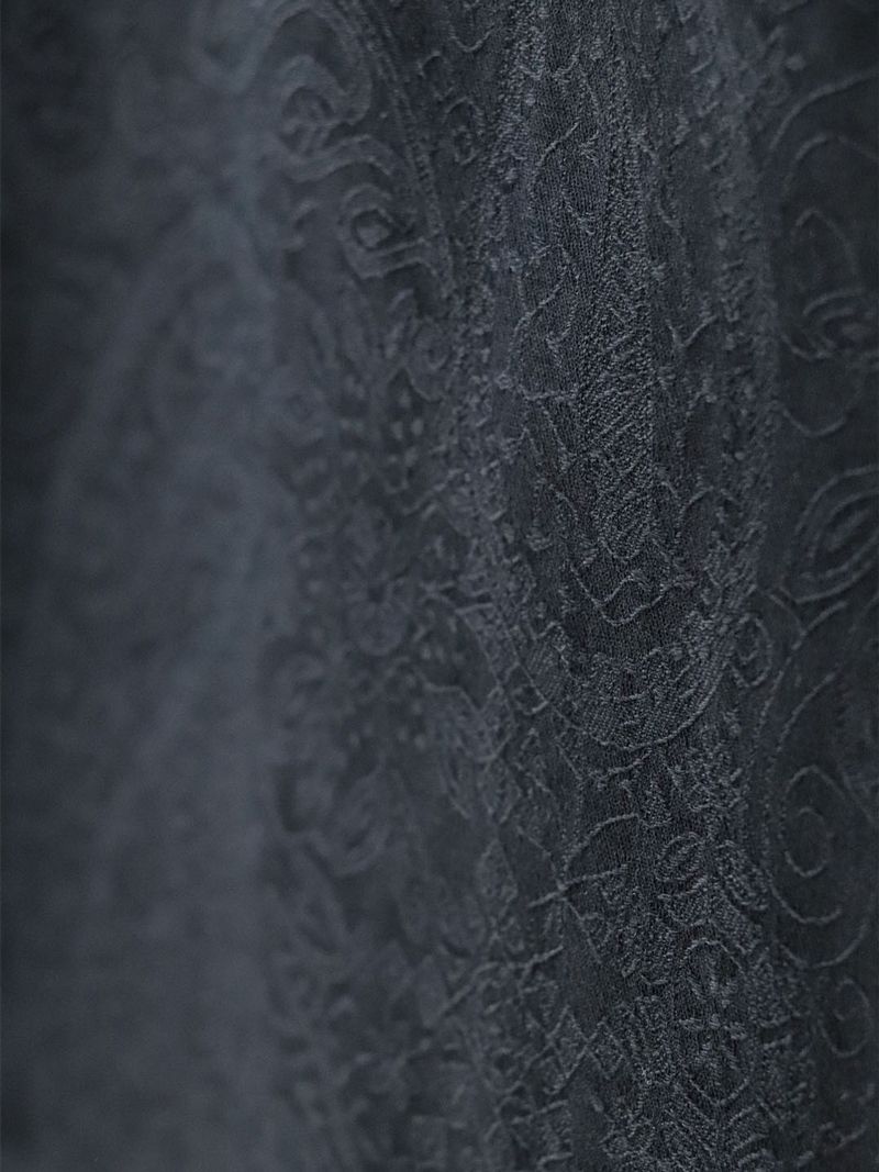 PAISLEY JACQUARD CIGAR SHIRT / (MIDNIGHT BLACK)