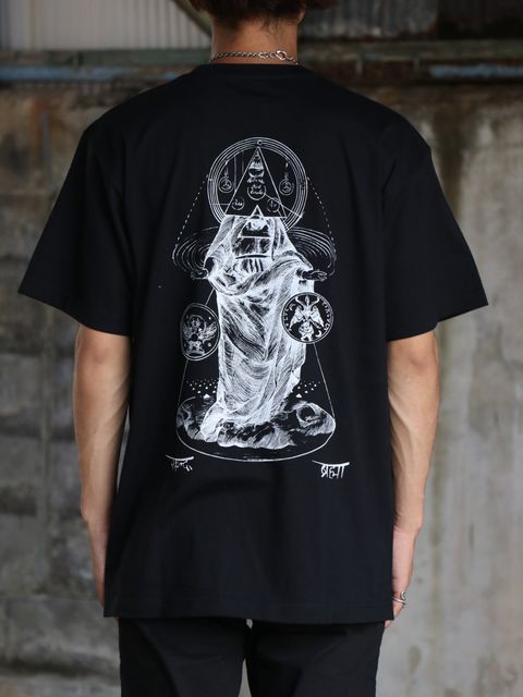 "DARK MATTER" S/S TEE / "DARK MATTER" Tシャツ(ブラック）