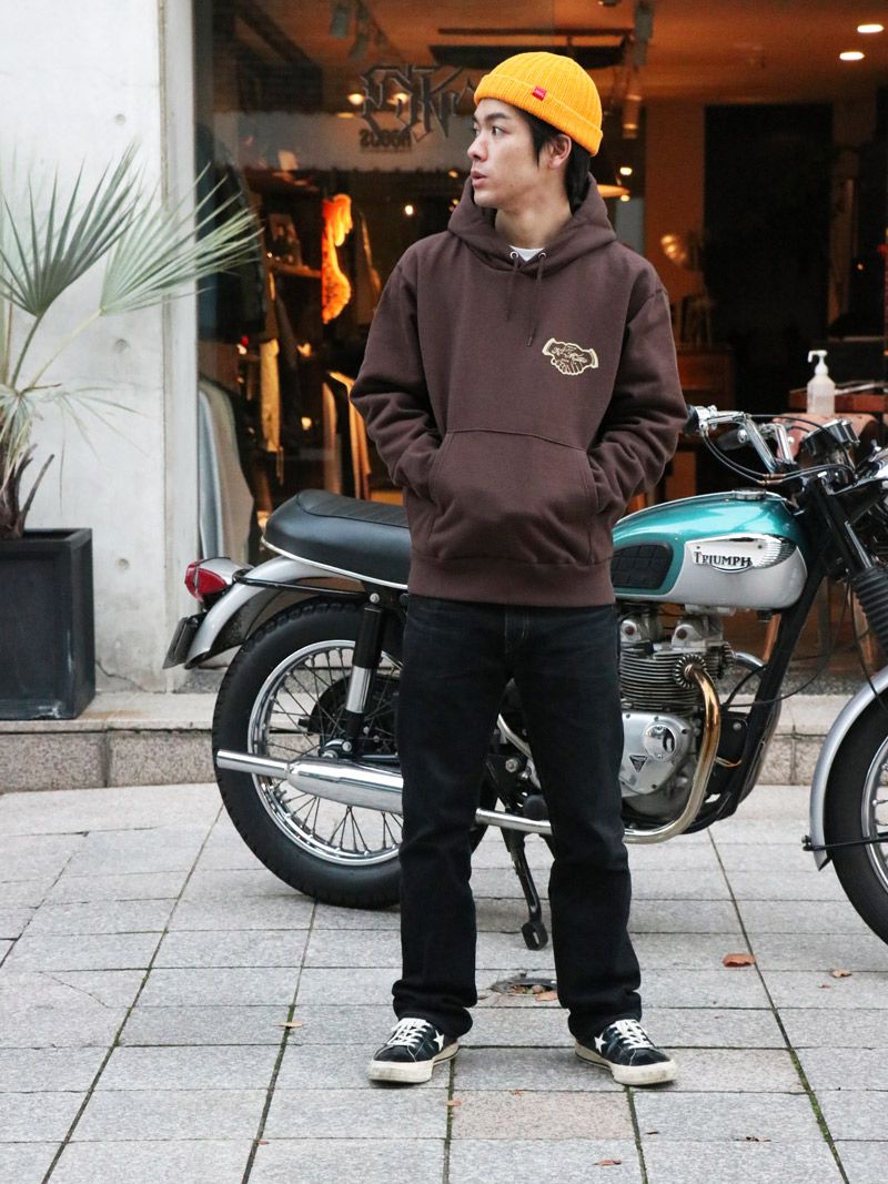 BS VANDAL  ORIGINAL  HEAVY OZ PULLOVER (BROWN)