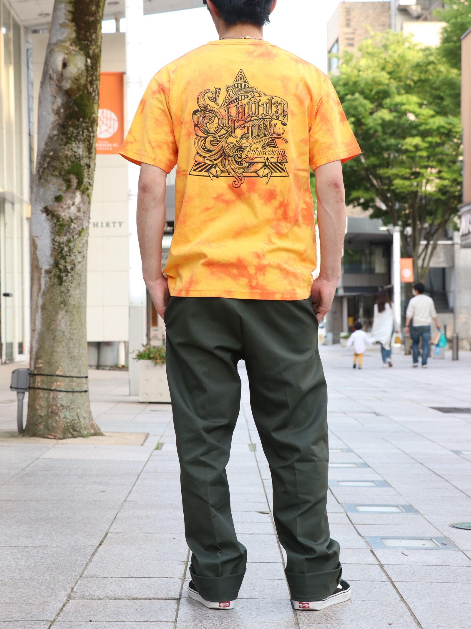 20周年オリジナルタイダイTシャツ (オレンジ)