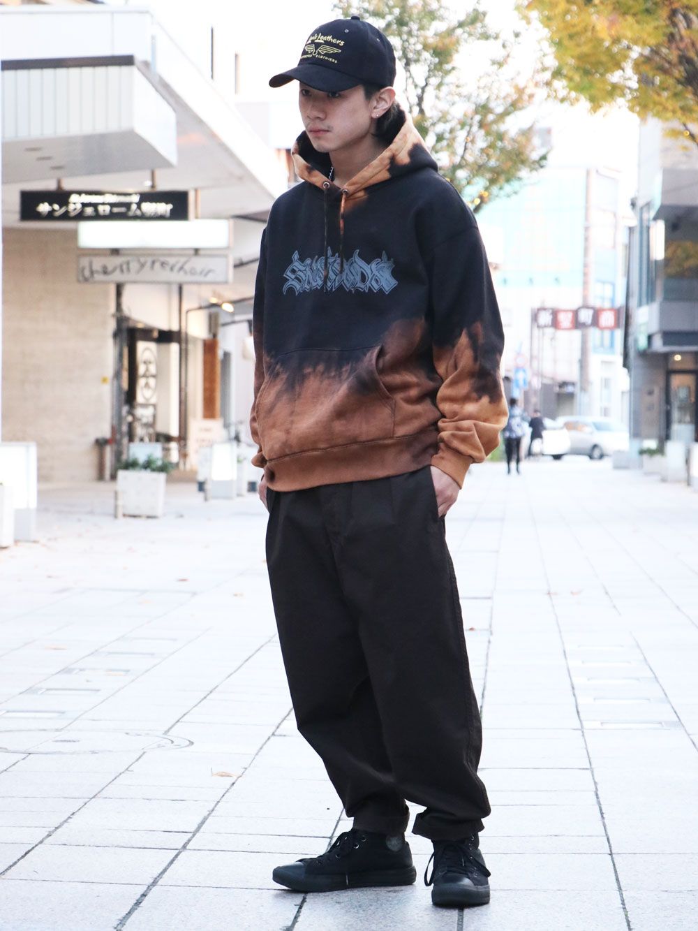 オリジナルヘビーオンスブリーチパーカー(ブラック) / ORIGNAL HEAVY OZ BLEACH PARKA (BROWN)