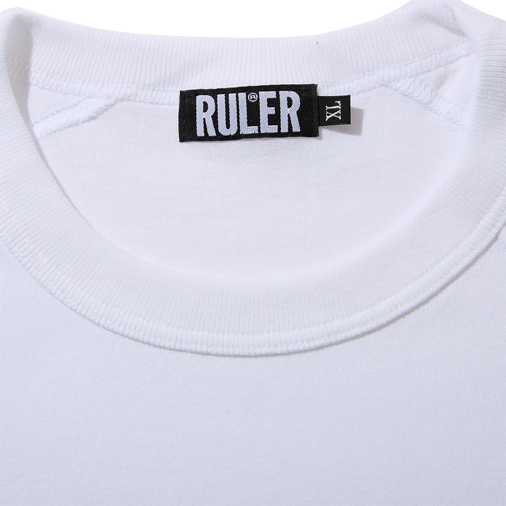REBELLION RAGRAN 3/4 TEE (WHITE)