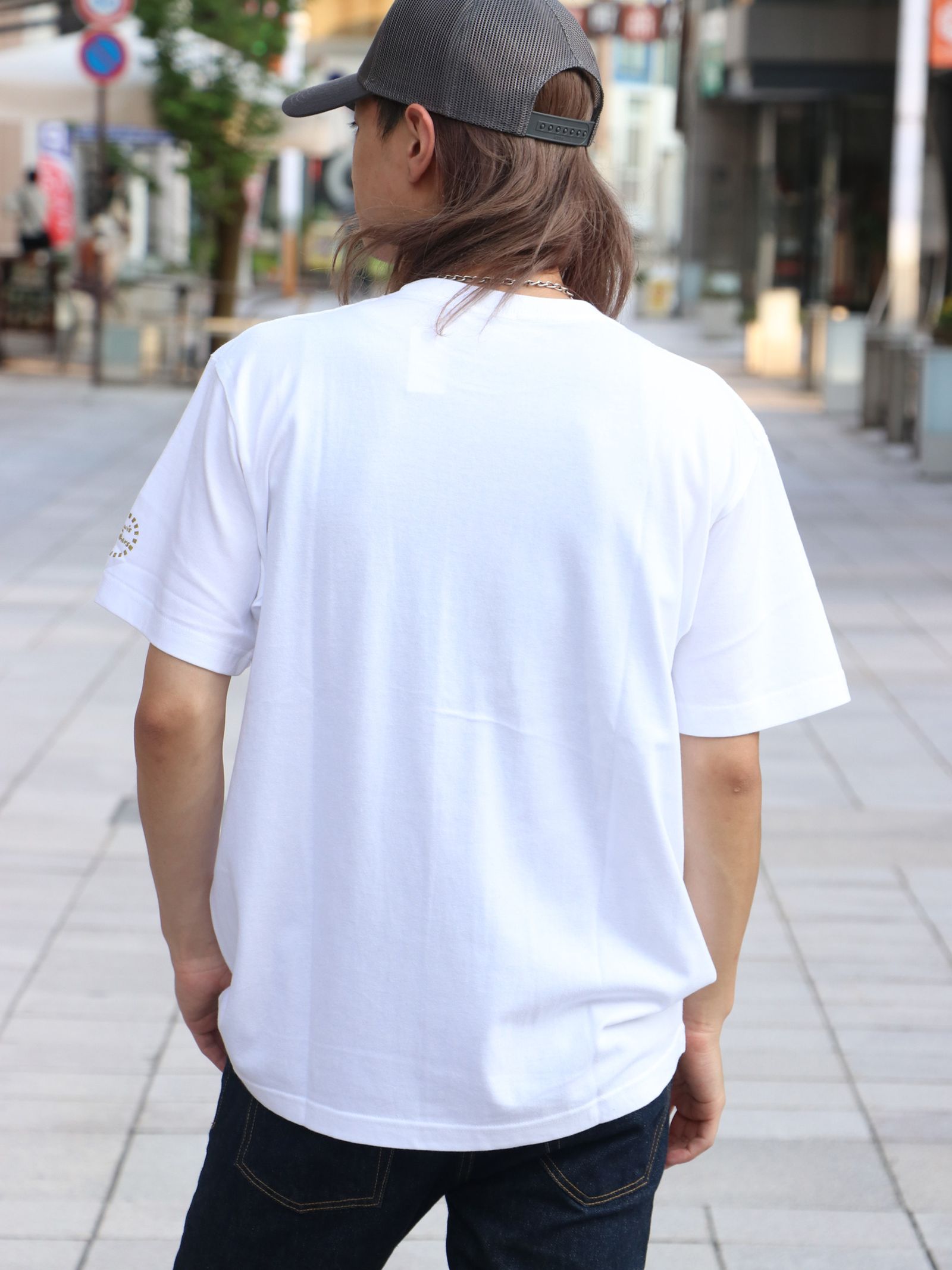 EROSTIKA × LEWIS LEATHERS "vol.1" S/S T-SHIRTS (WHITE)