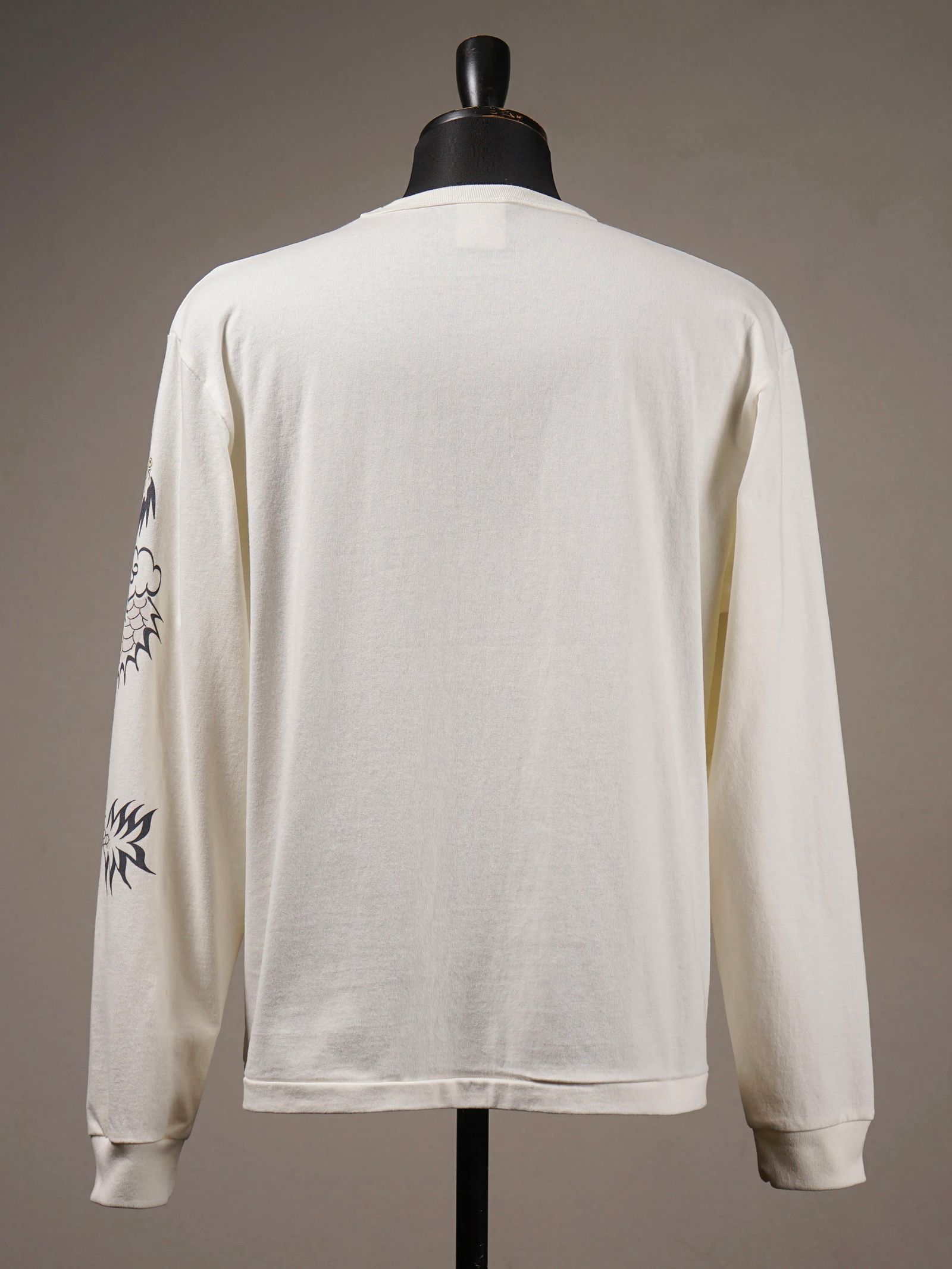 GLAD RAW - L/S T-SHIRTS (WHITE)