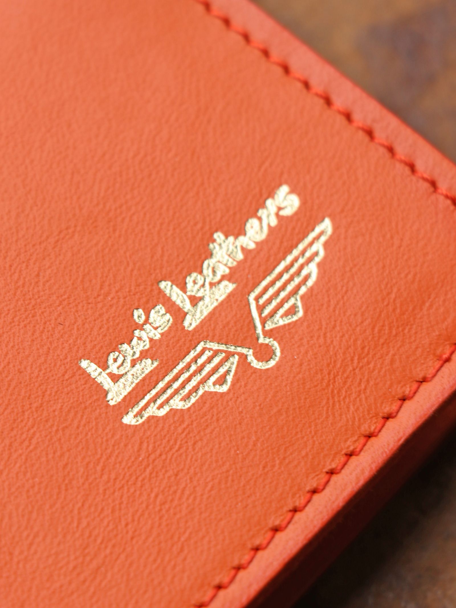 LEWIS LEATHERS CARD CASE (ORANGE)