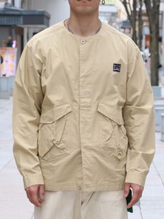 HERRINGBONE SHIRT JAKET (BEIGE)