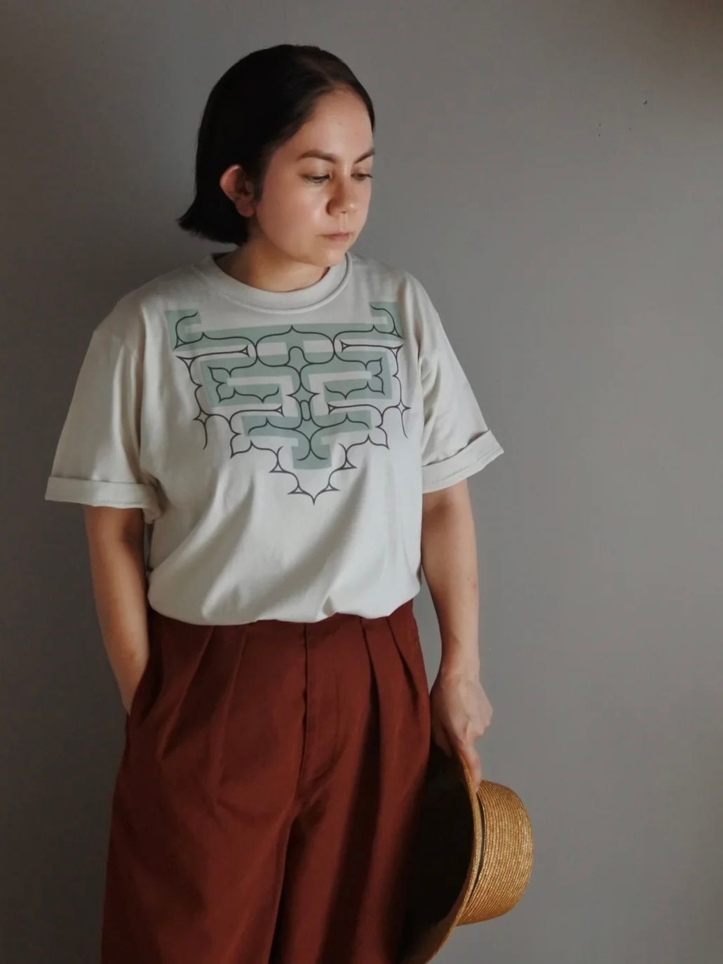 コットン厚手Tシャツ-apappo epuy- (SALT)