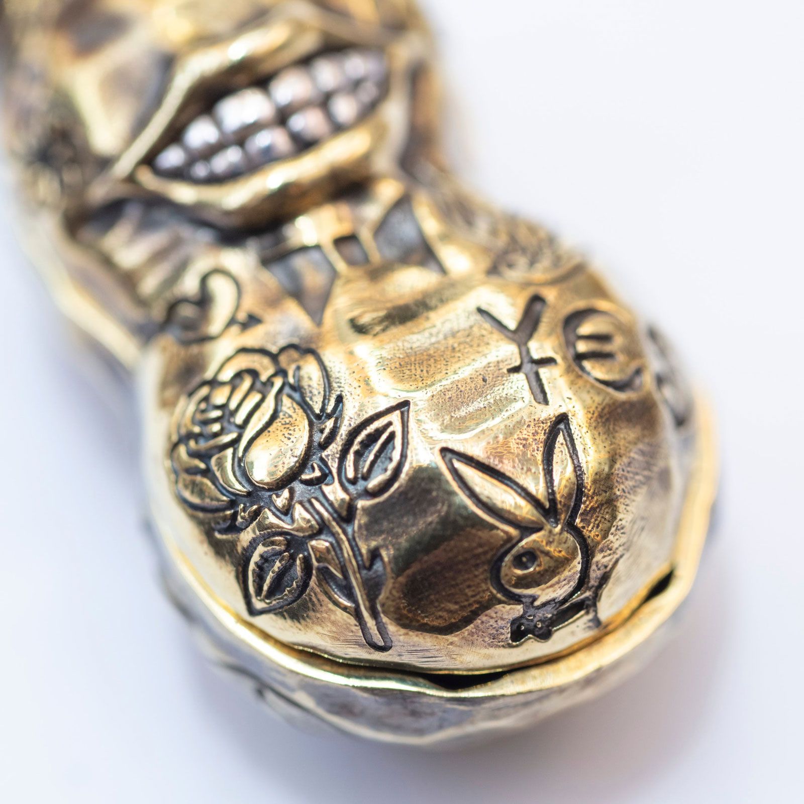 【即日発送可能】TATTOO PEANUTS (MEDIUM) (SLIDE) (BRASSxSILVER)