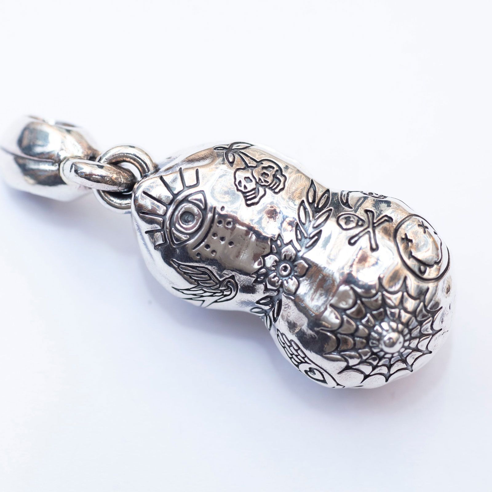 【即日発送可能】TATTOO PEANUTS (LARGE) (SLIDE) (SILVERxK10YELLOW GOLD)