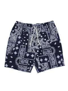 PAISLEY COTTON SP (NAVY)
