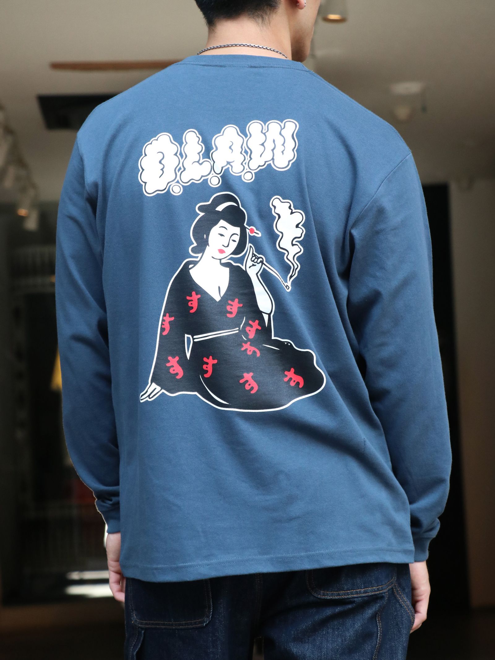 "S"LADY L/S TEE（デニム）