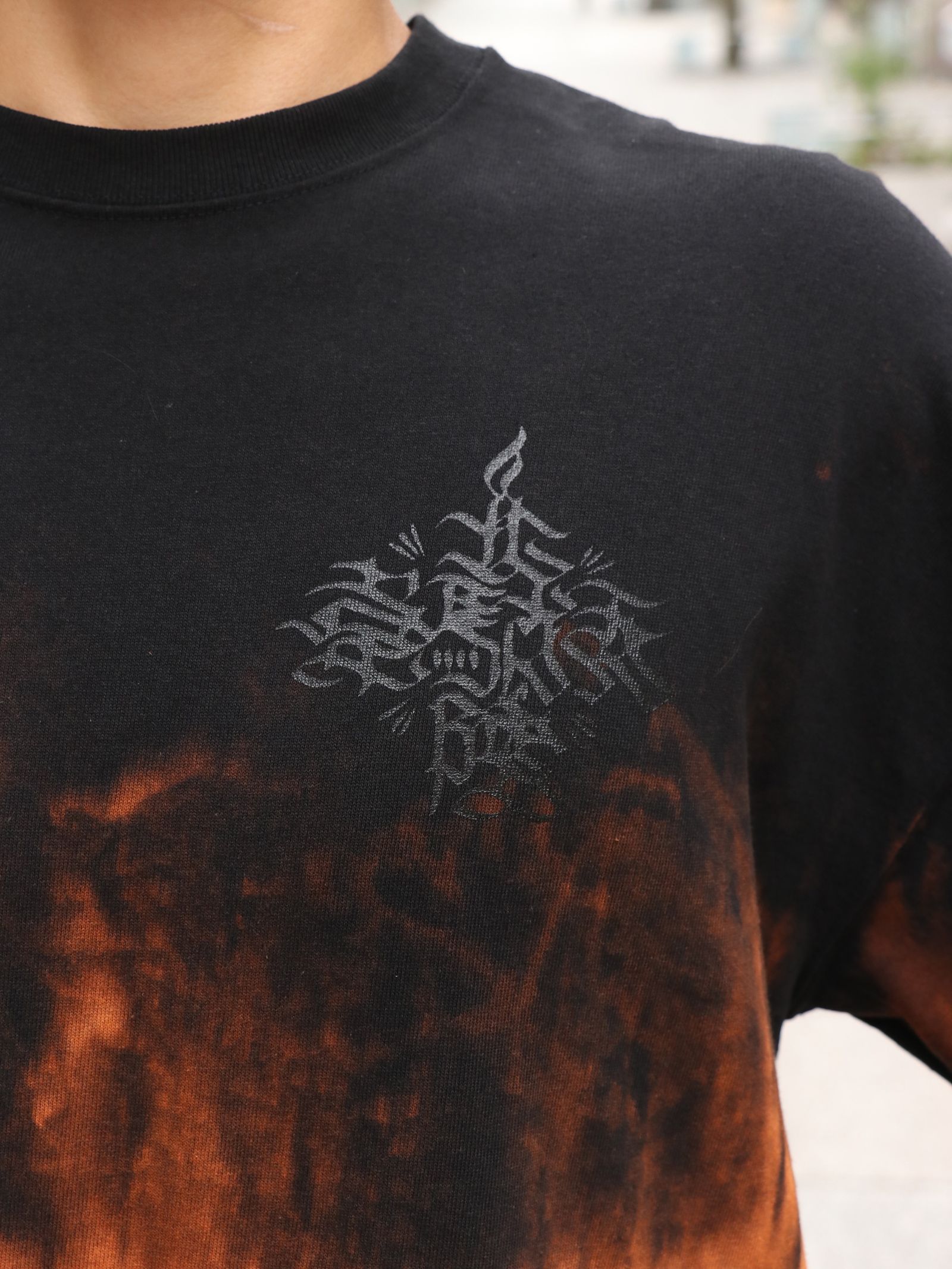 SKANDA オリジナルブリーチ ビッグTシャツ / SKANDA ORIGNAL BLEACH BIG TEE