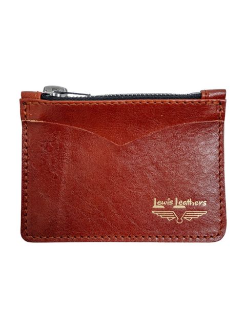 COIN WALLET (TERACOTTA WITH BLACK ZIP)