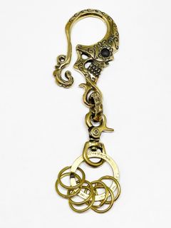 CALAVERA KEYHOLDER (BRASS)