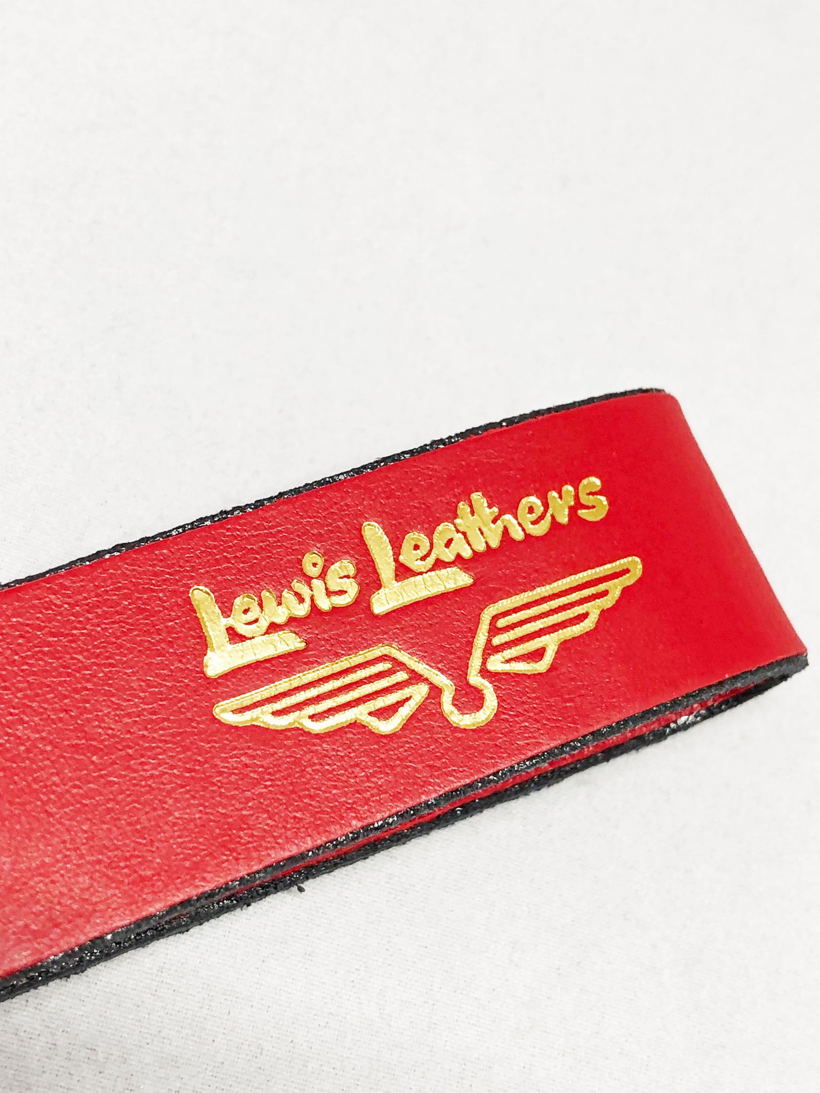 【即日発送可能】LEWIS LEATHERS BELT LOOP KEYRING MK-1 (RED)