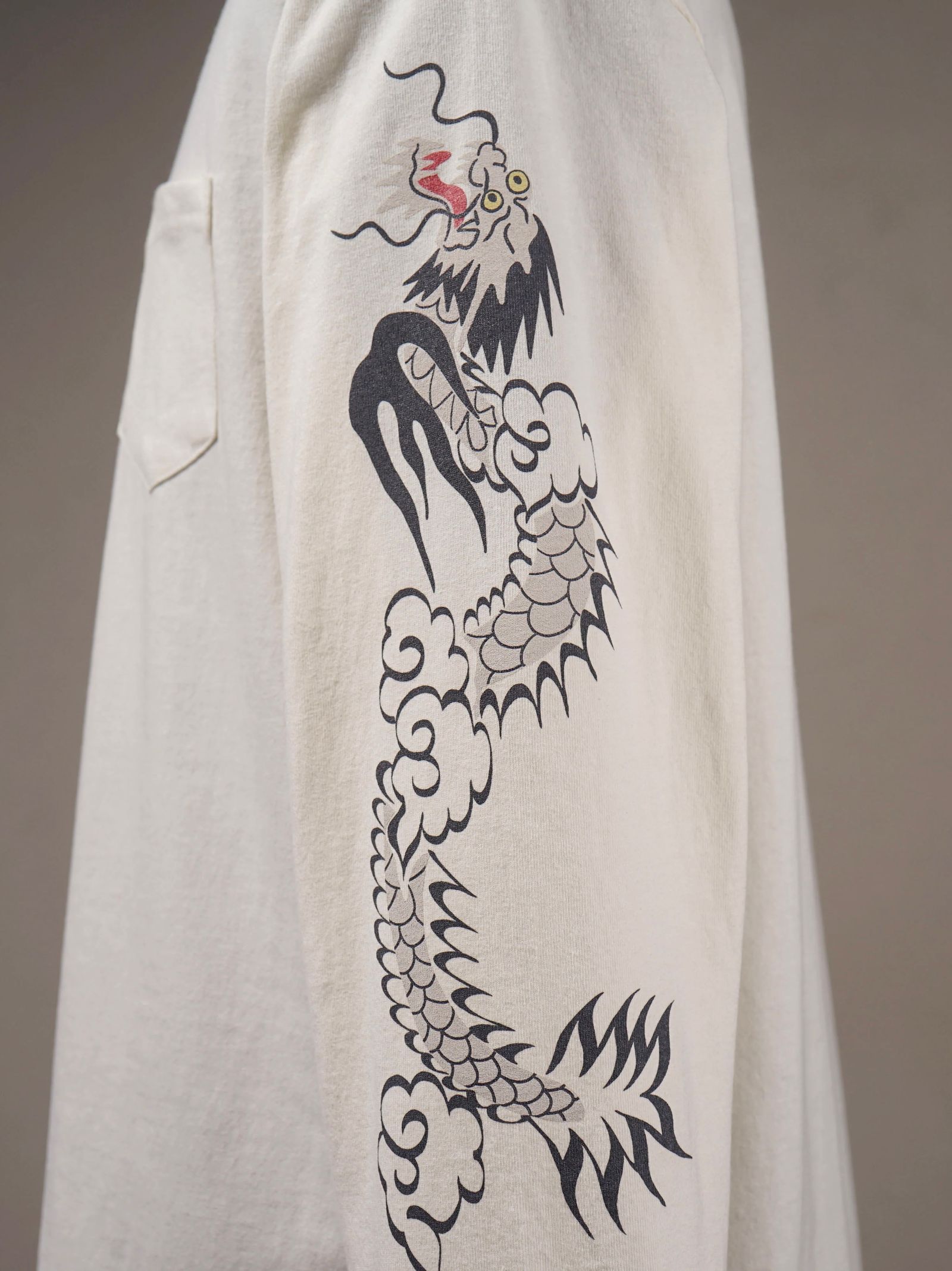 GLAD RAW - L/S T-SHIRTS (WHITE)