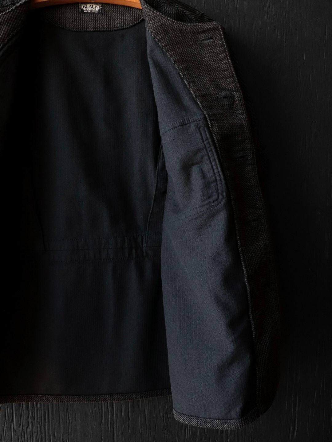 RIPPLE CORD AIM JACKET (CHARCOAL BLACK)