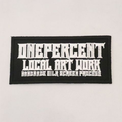 "ONEPERCENT LOCAL ART WORK" WAPPEN (WHITE)