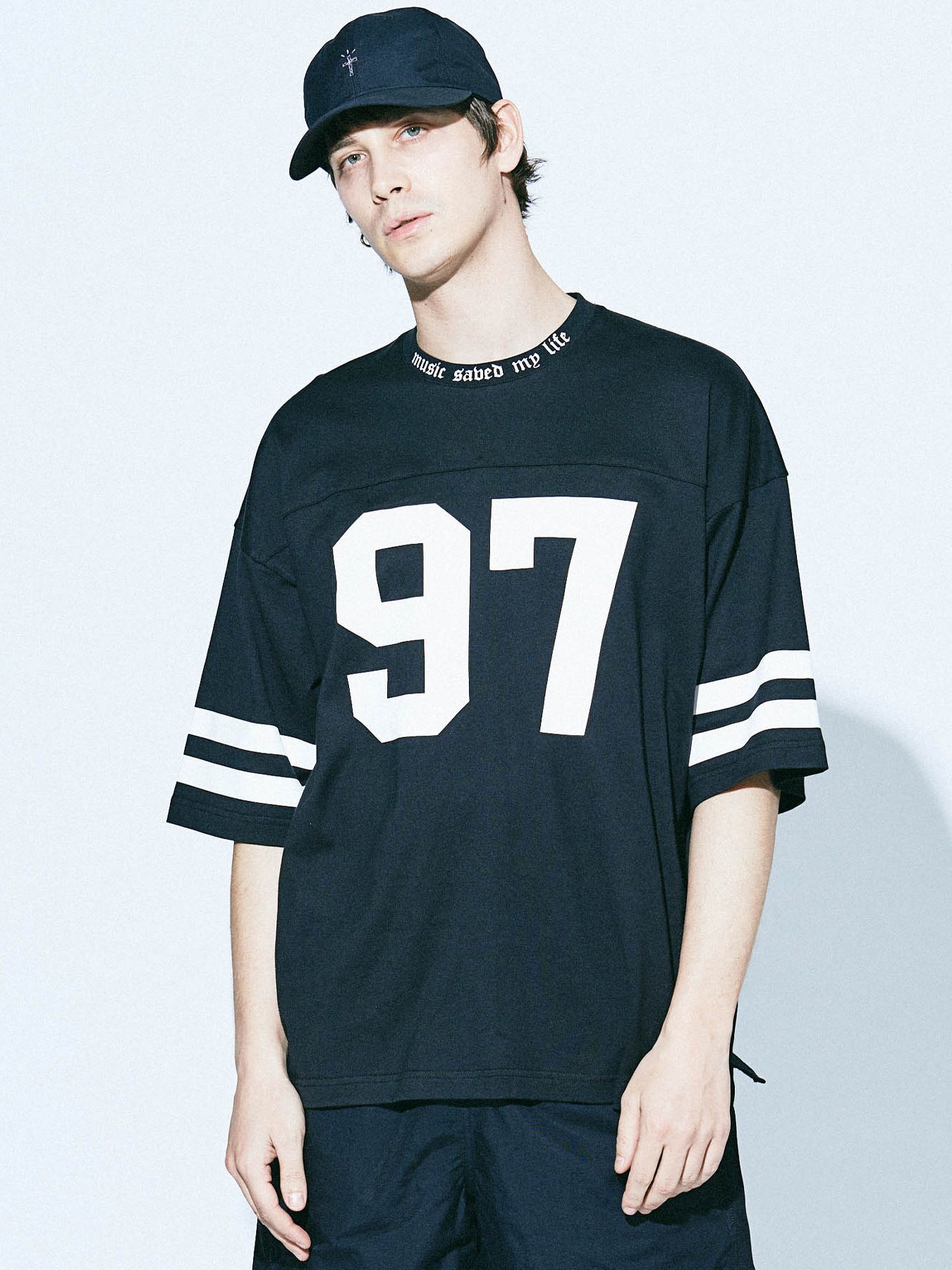 フットボールビック Tシャツ (ブラック) / FOOTBALL BIG TEE (BLACK)