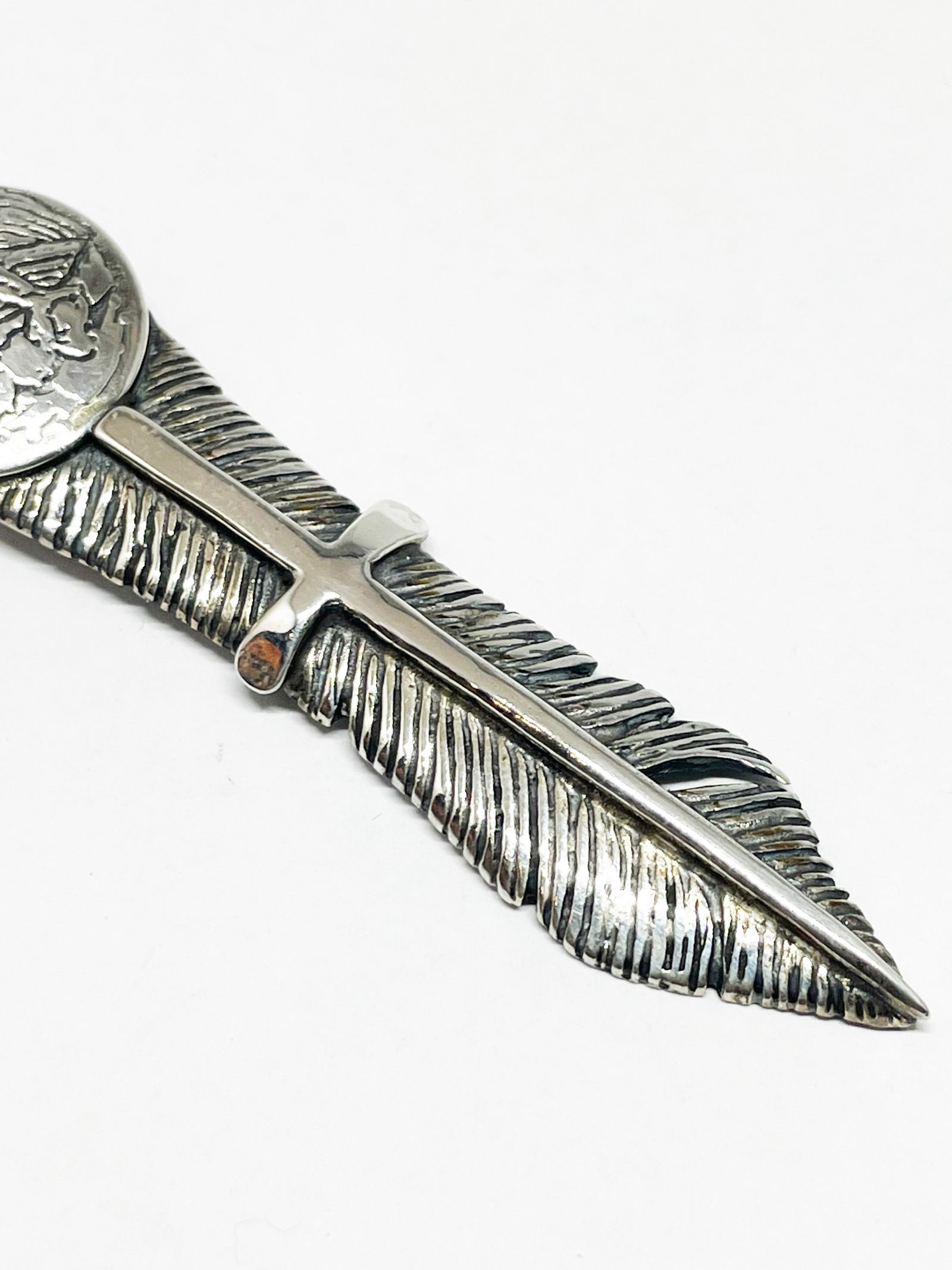 AGUILA MEXICANA FEATHER (LARGE) (SILVER925)
