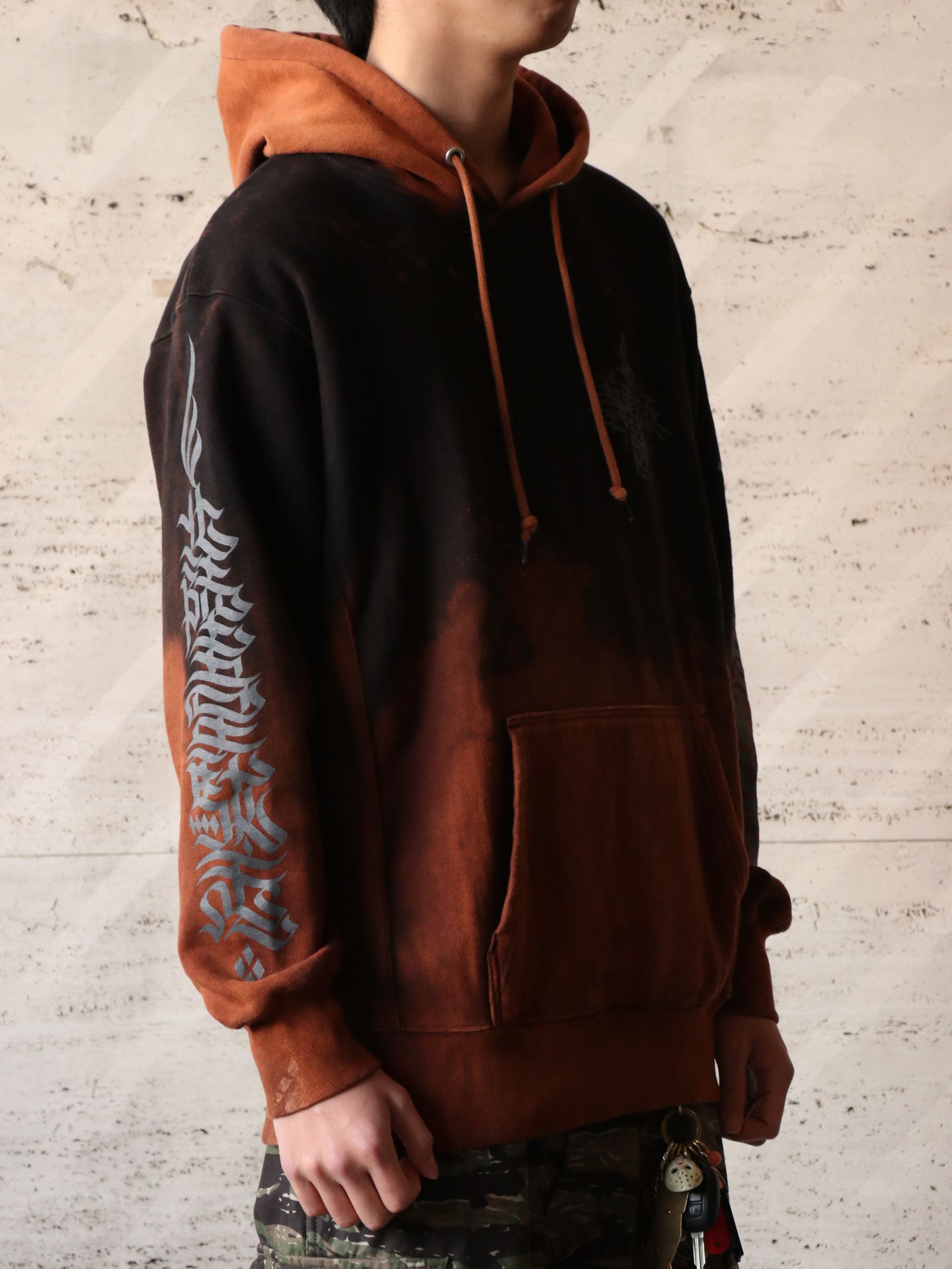 オリジナルヘビーオンスブリーチパーカー(ブラック) / ORIGNAL HEAVY OZ BLEACH PARKA (BLACK)