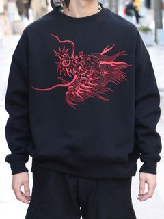 TRIVAL DRAGON SWEAT (BLACK)