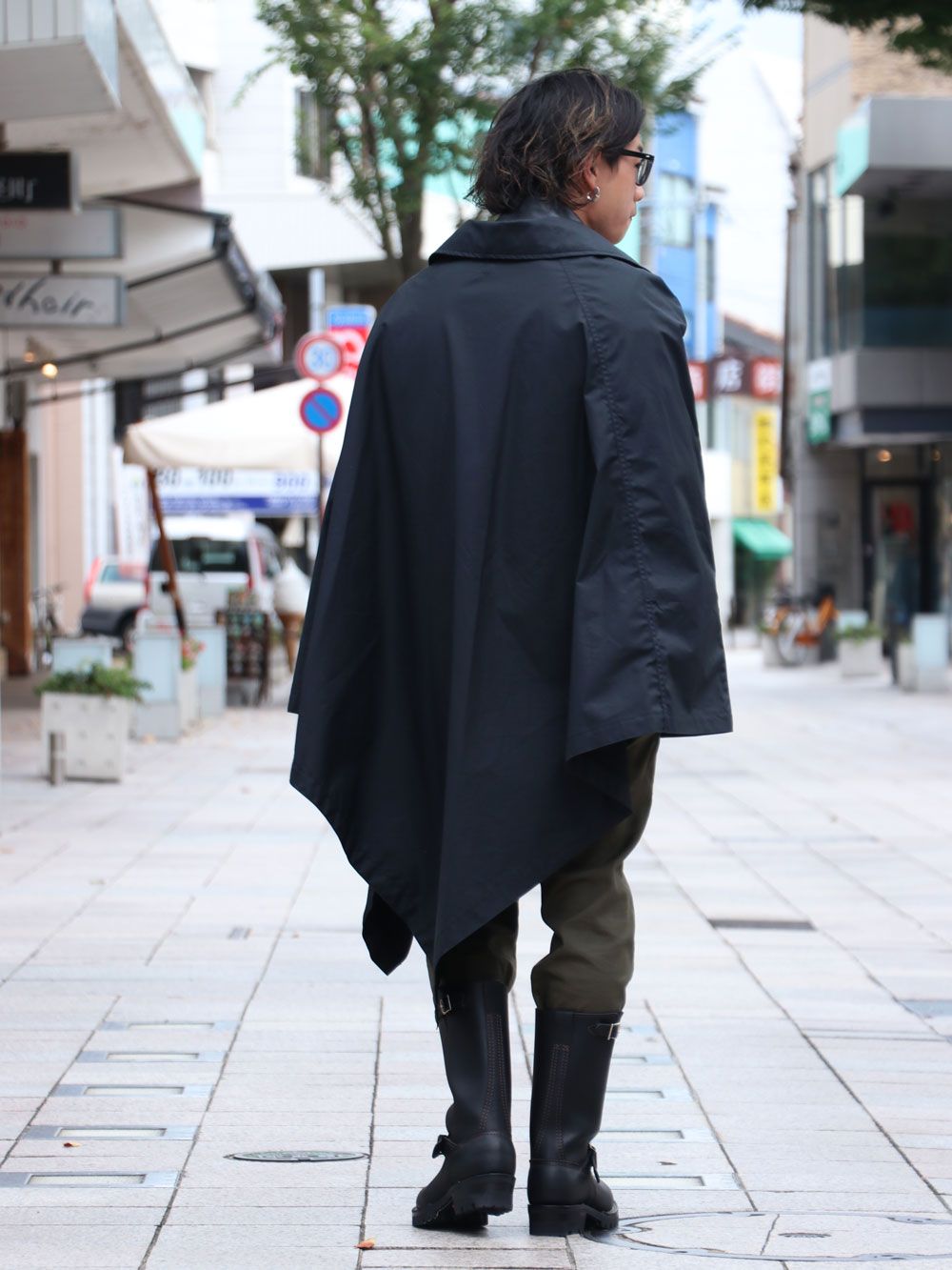 革ジャン×ブーツ そして"スナイパーケープ"