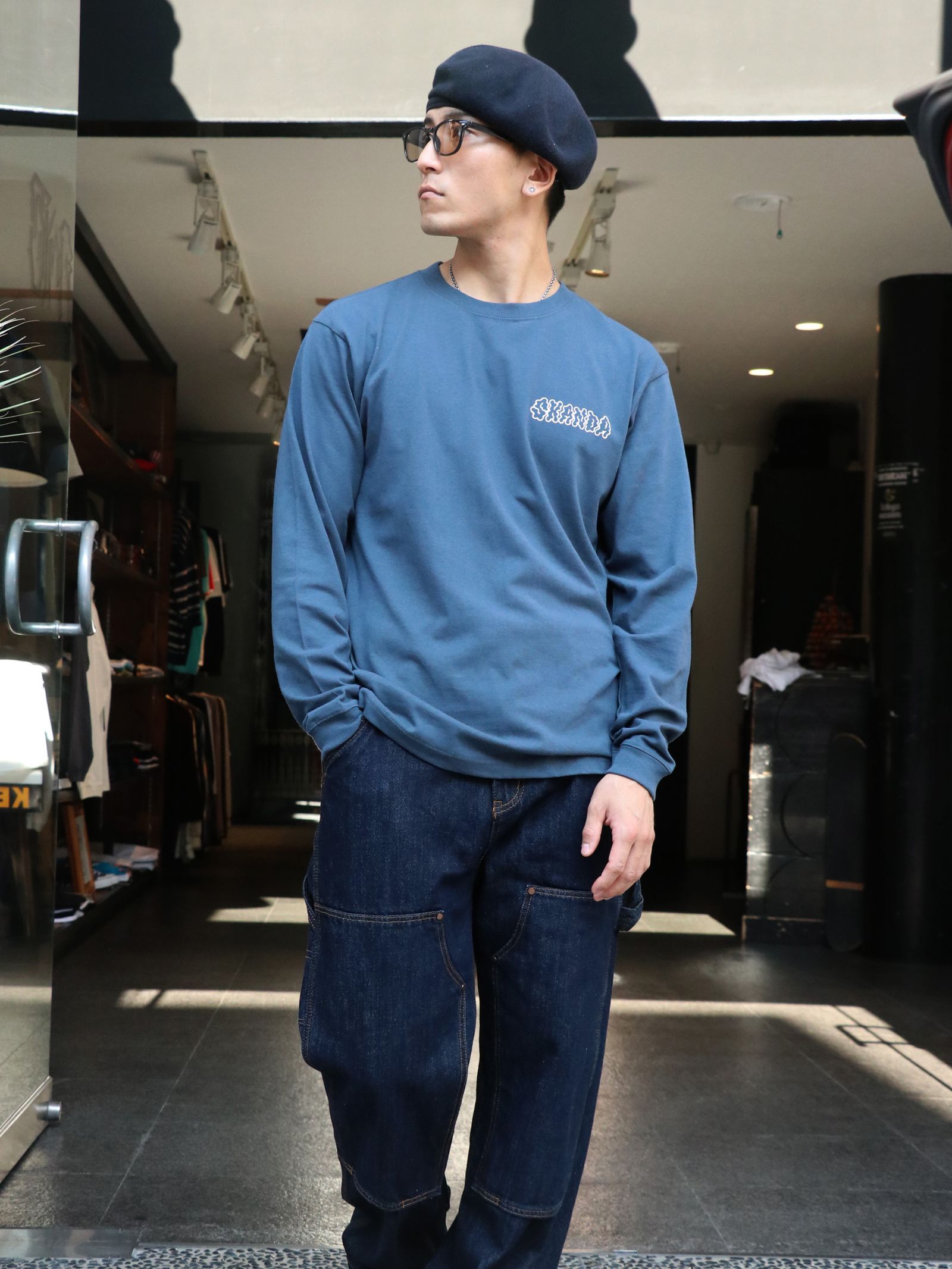 "S"LADY L/S TEE（デニム）