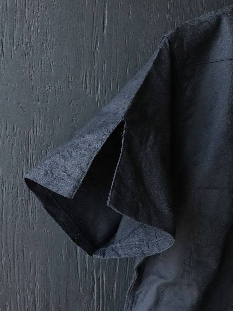 PAISLEY JACQUARD CIGAR SHIRT / (MIDNIGHT BLACK)