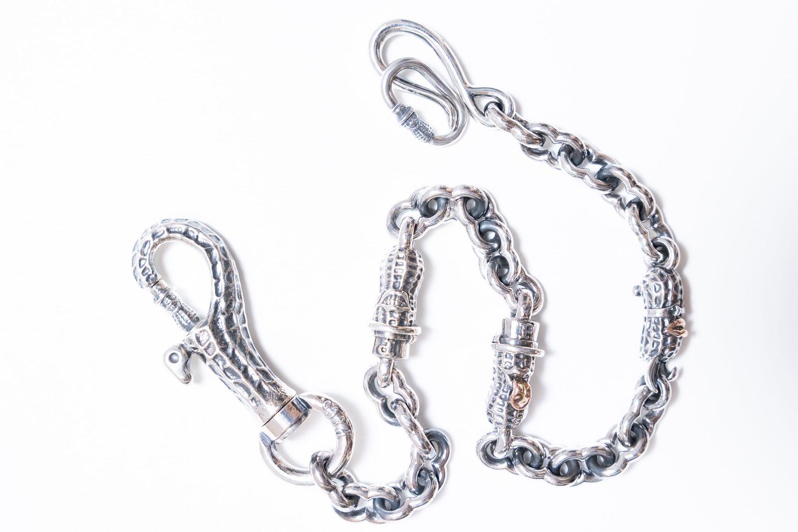 3 PEANUTS WALLET CHAIN （silver×K10）