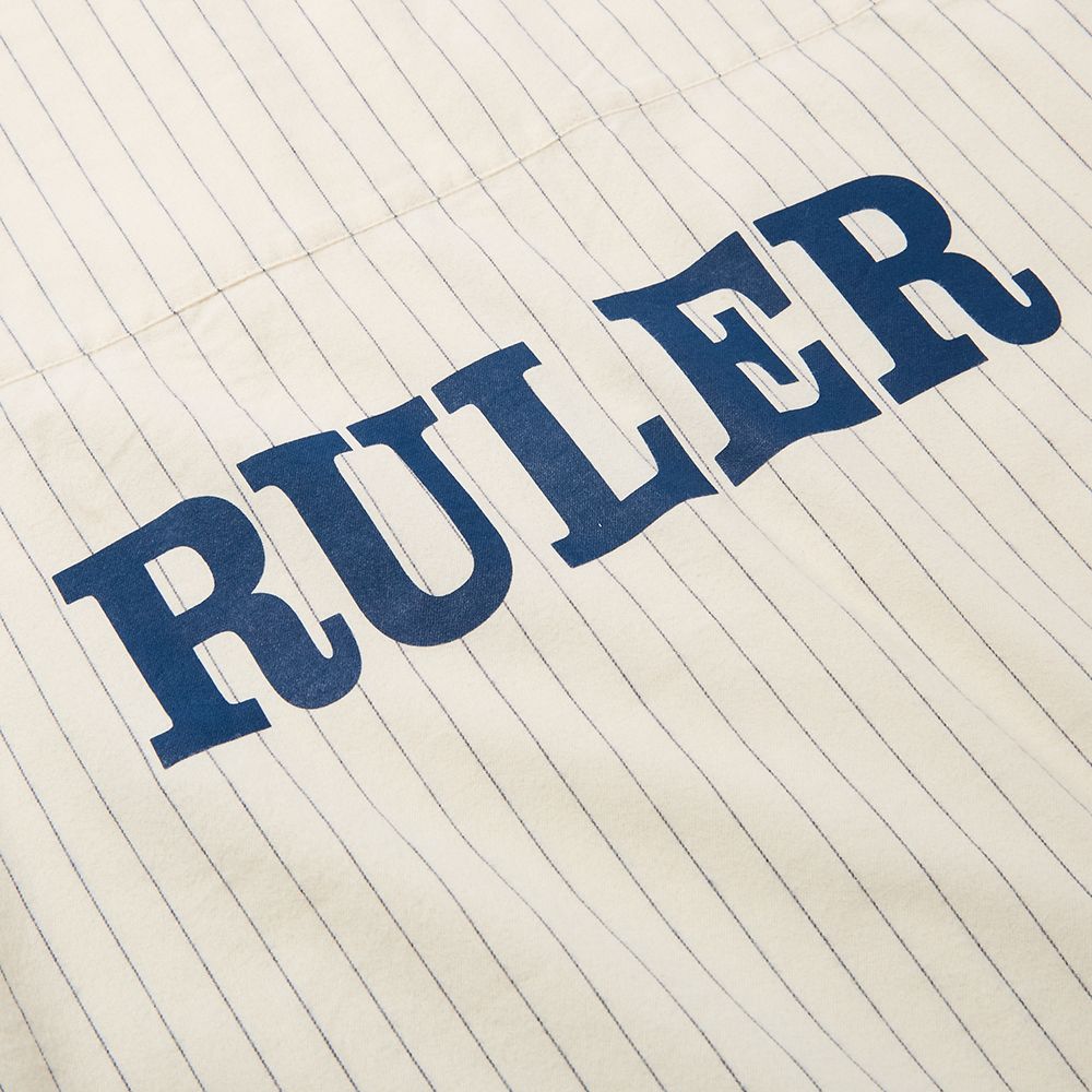 BLUNT STRIPE FLANNEL PULLOVER SHIRT (WHITE)