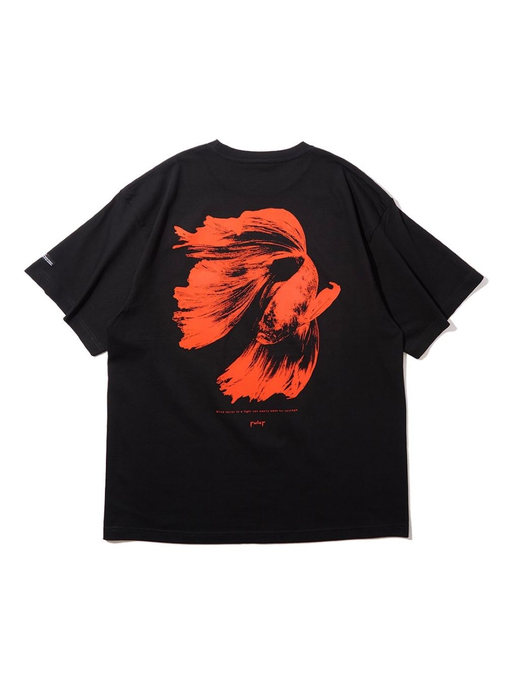 RUSTY 6.5oz S/S TEE (BLACK/RED)