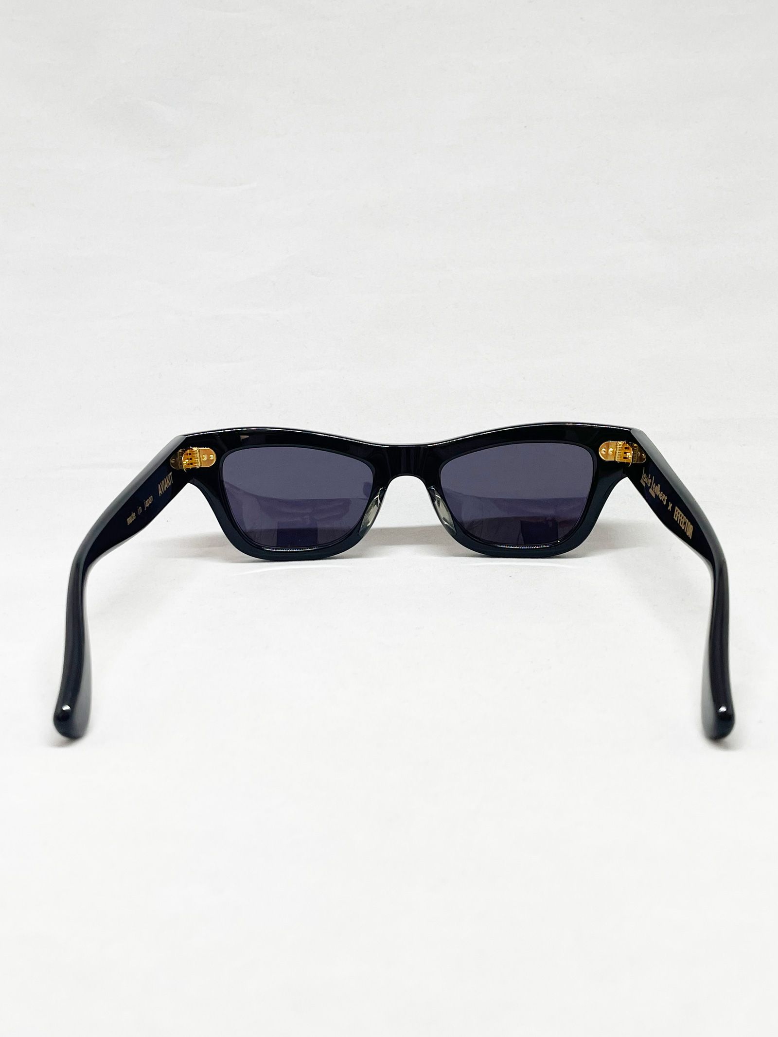 EFFECTOR × LEWIS LEATHERS / AVIAKIT EYEWEAR GOLD HINGES (BLACK LENS)