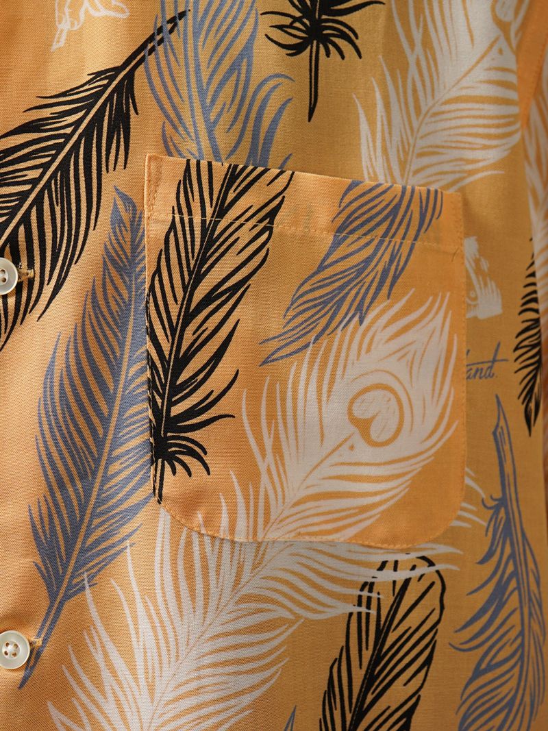 PEACOCK QUILL - S/S SHIRTS (ORANGE)