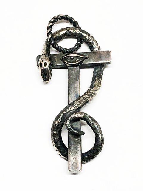 SNAKE & EYE OF PROVIDENCE  NECKTOP (SILVER925)