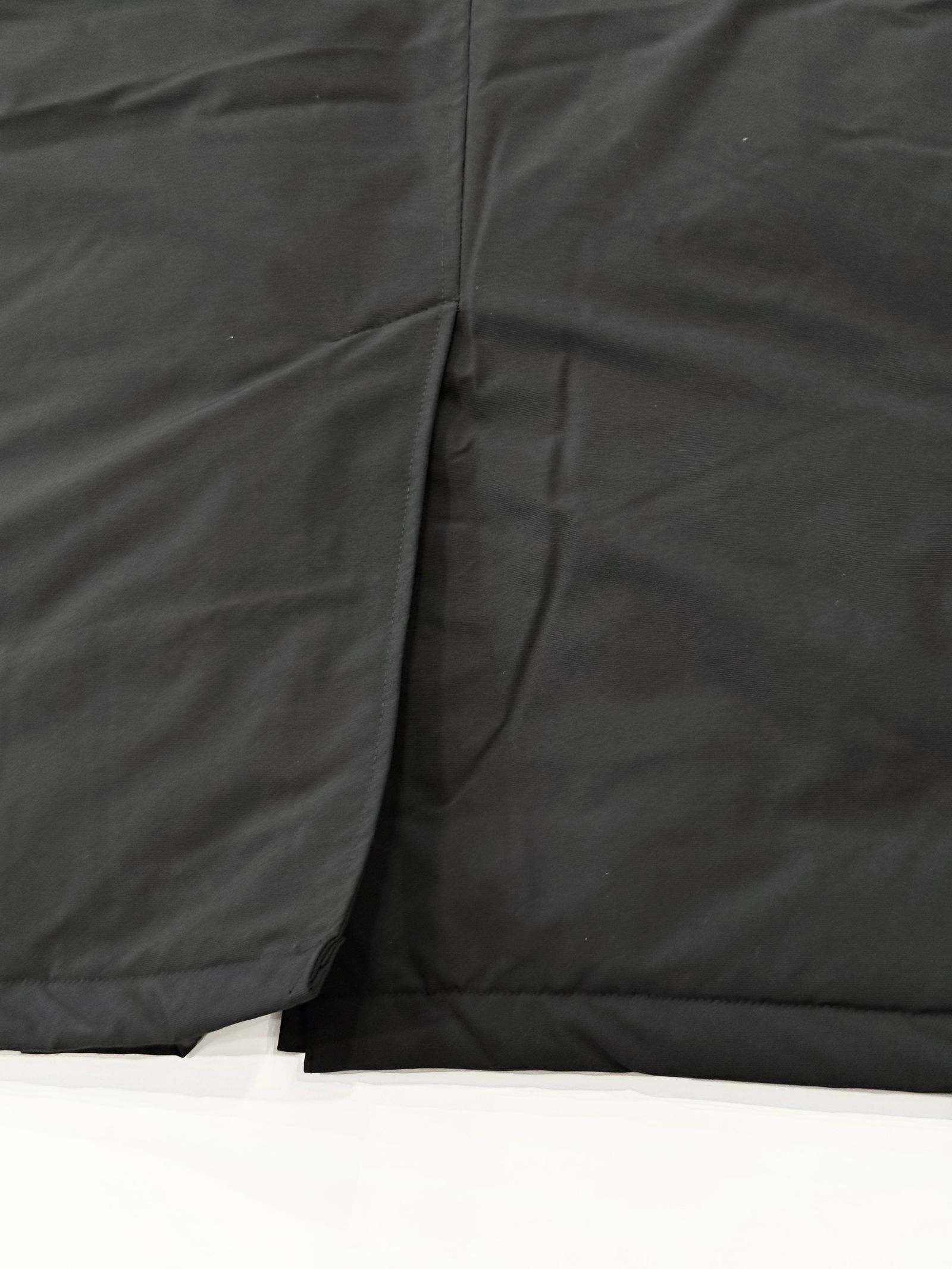 PADDED NYLON MIDDLE COAT / BLACK