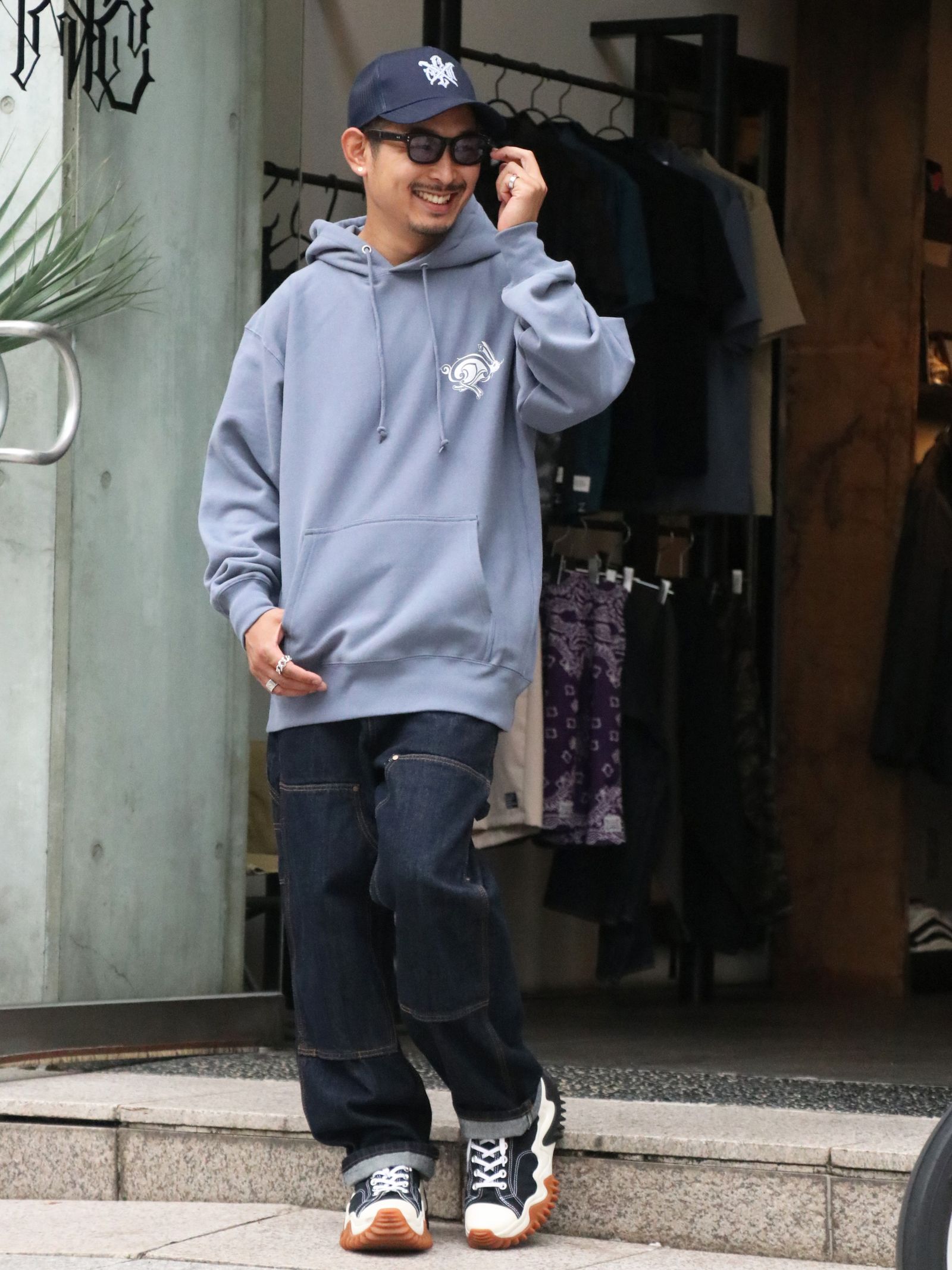 TRIVAL HARE PARKA (STONE BLUE)