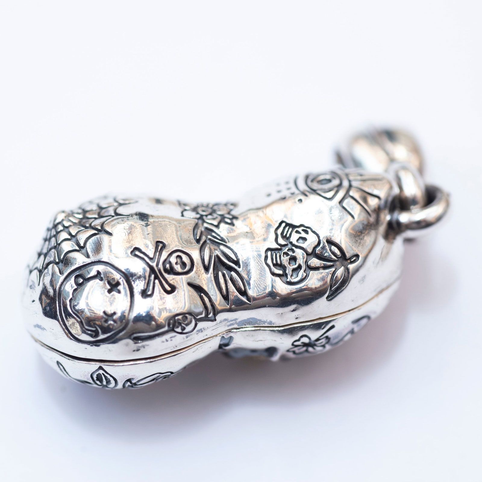 【即日発送可能】TATTOO PEANUTS (LARGE) (SLIDE) (SILVERxK10YELLOW GOLD)