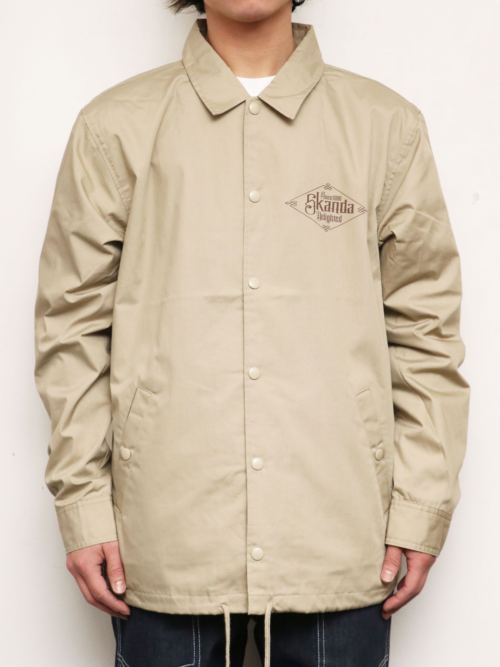SKANDA ORIGNAL T/C コーチジャケット (ベージュ) / SKANDA ORIGNAL  T/C COACH JACKET (BEIGE)