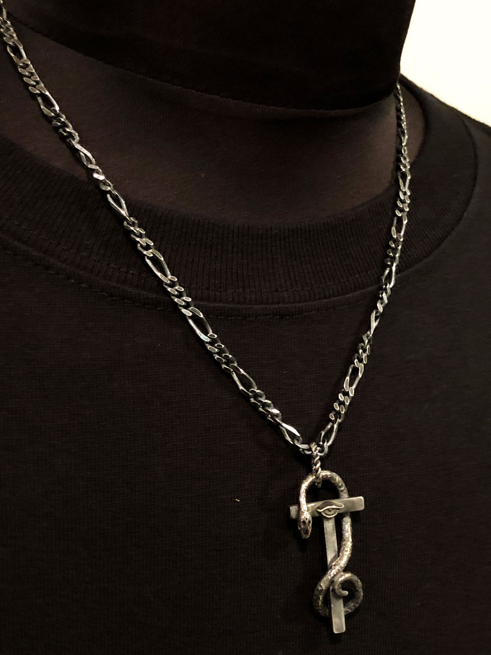 SNAKE & EYE OF PROVIDENCE  NECKTOP (SILVER925)