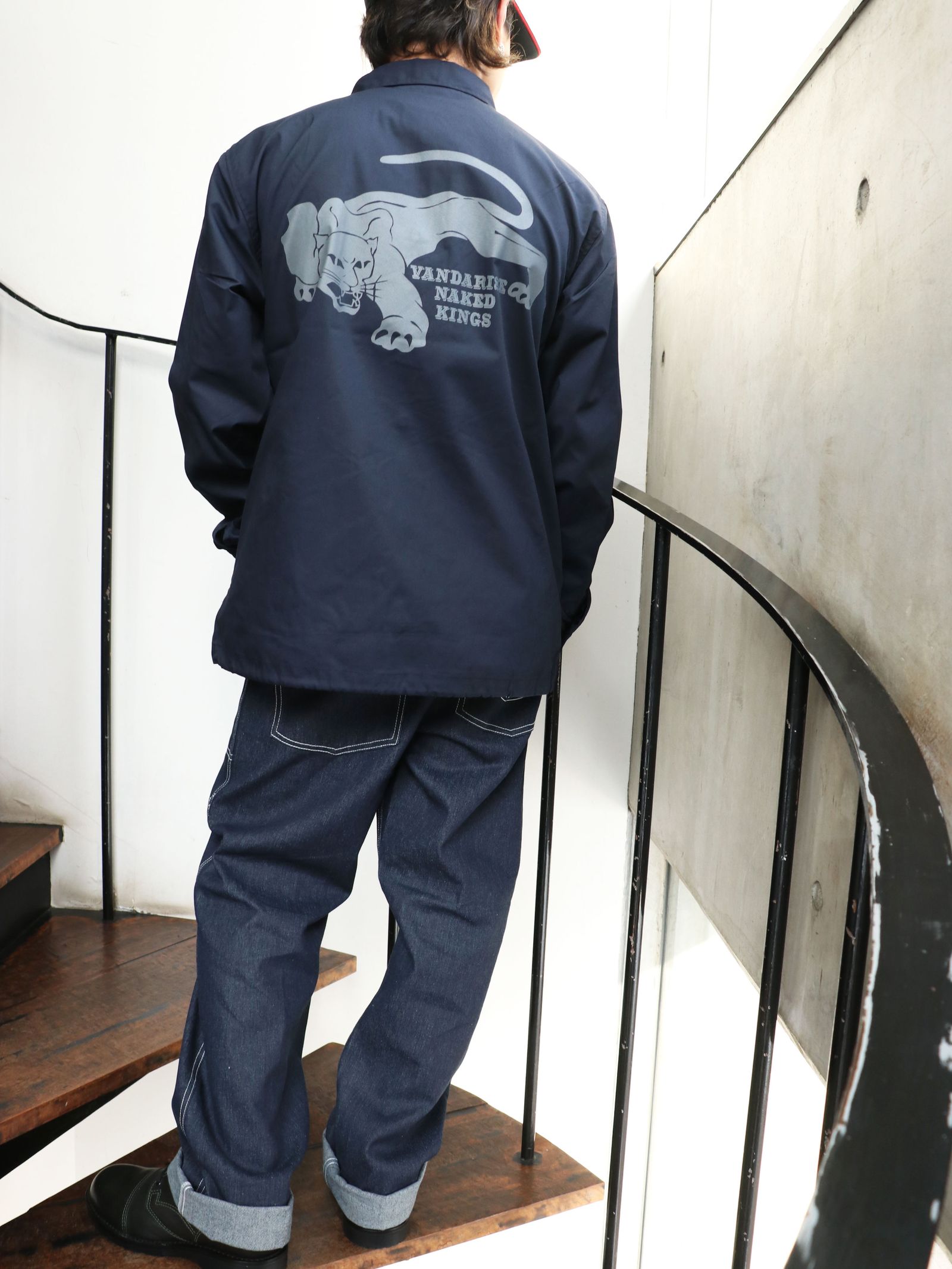 SKANDA ORIGNAL T/C コーチジャケット (ネイビー) / SKANDA ORIGNAL  T/C COACH JACKET (NAVY)