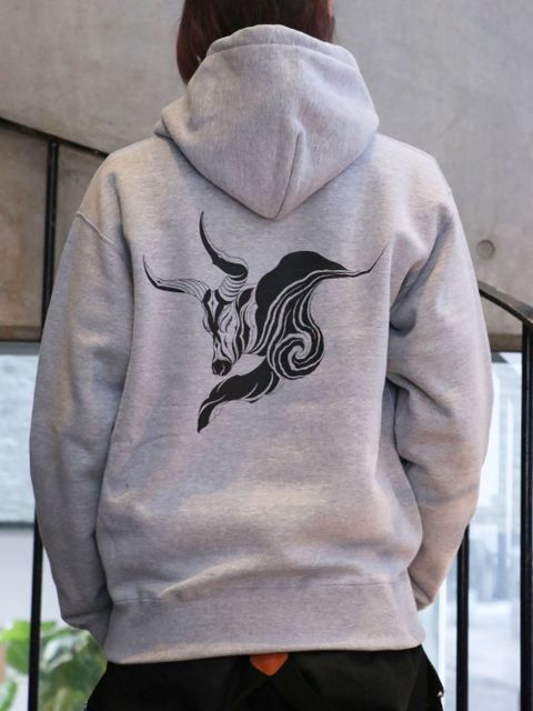 "Year of the ox"オリジナルヘビーオンスパーカー(グレー) / "Year of the ox"  ORIGNAL HEAVY OZ PULLOVER (GRAY)