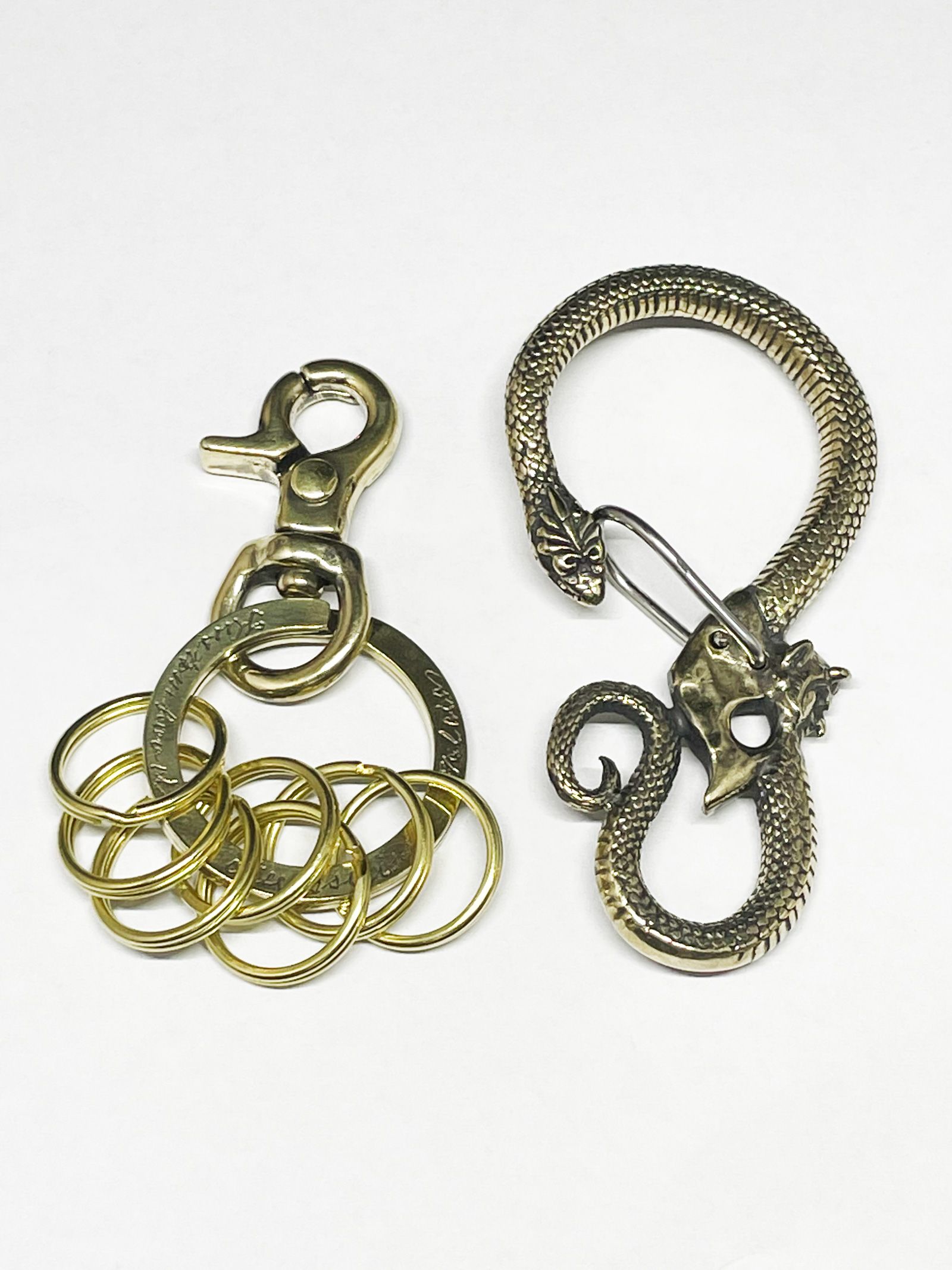 【お取り寄せ注文】SNAKE & DEVIL KEYHOLDER (BRASS)