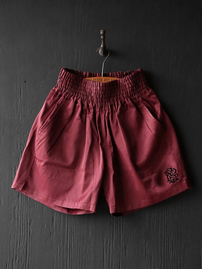 MAIN MATCH BOXING SHORTS WITH BS (BLOOD RED)