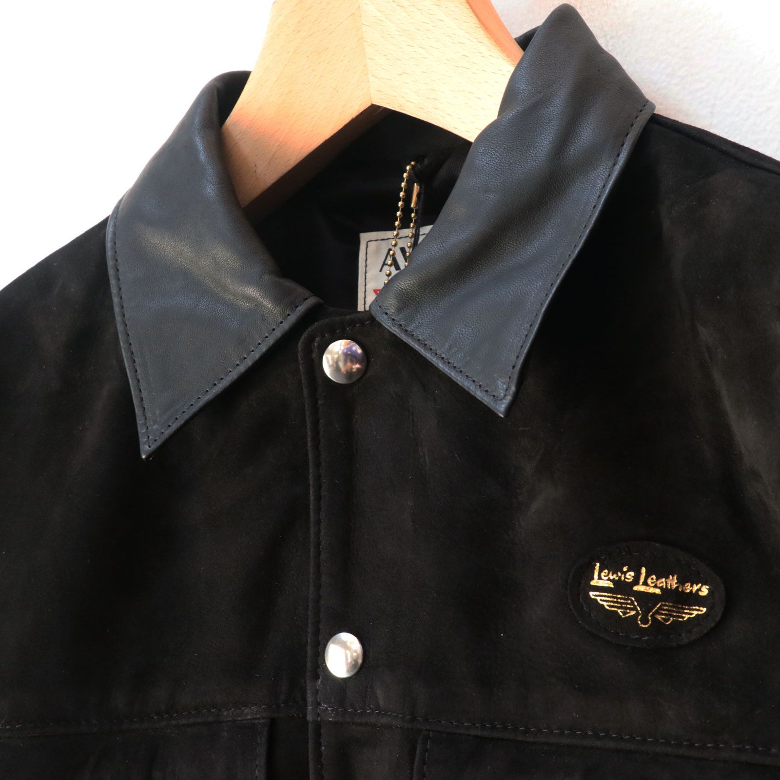 【即日発送可能】#988 WESTERN JACKET (BLACK SUEDE) / 38inch