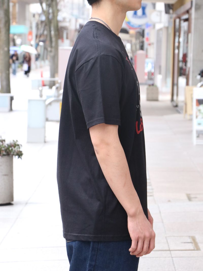 THE LEATHER BOYS T-SHIRT "BIKE" (BLACK)