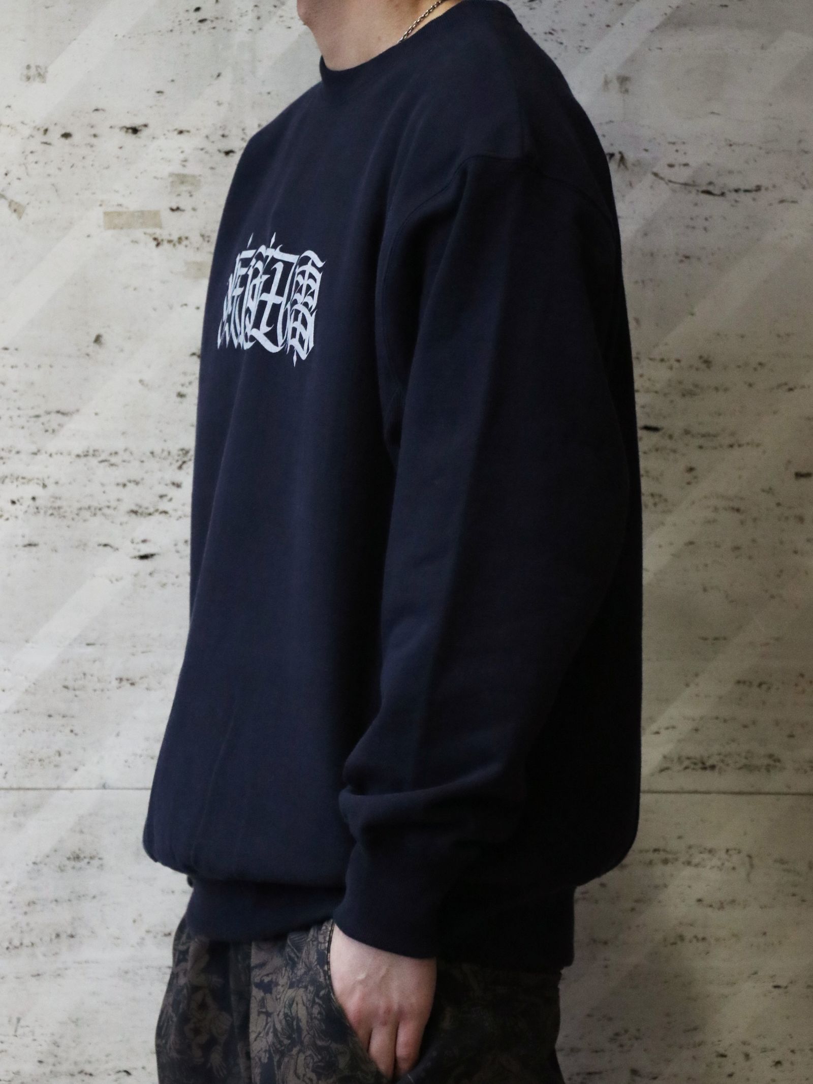 MOZYSKEY×SKANDA "疾風迅雷"SWEAT CREW NECK (NAVY) / 別注スウェット (ネイビー)