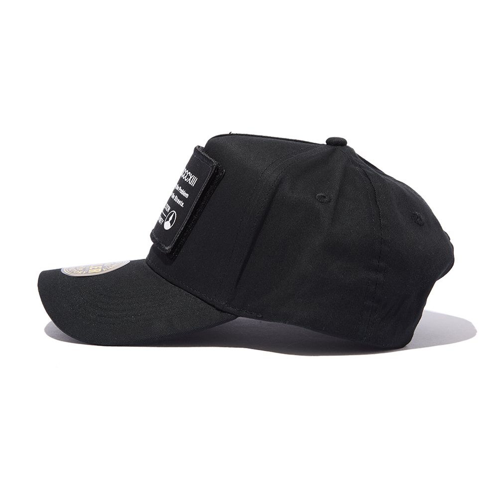 RULER - I.D. PATCH TWILL 5 PANEL CAP (BLACK) | SKANDA