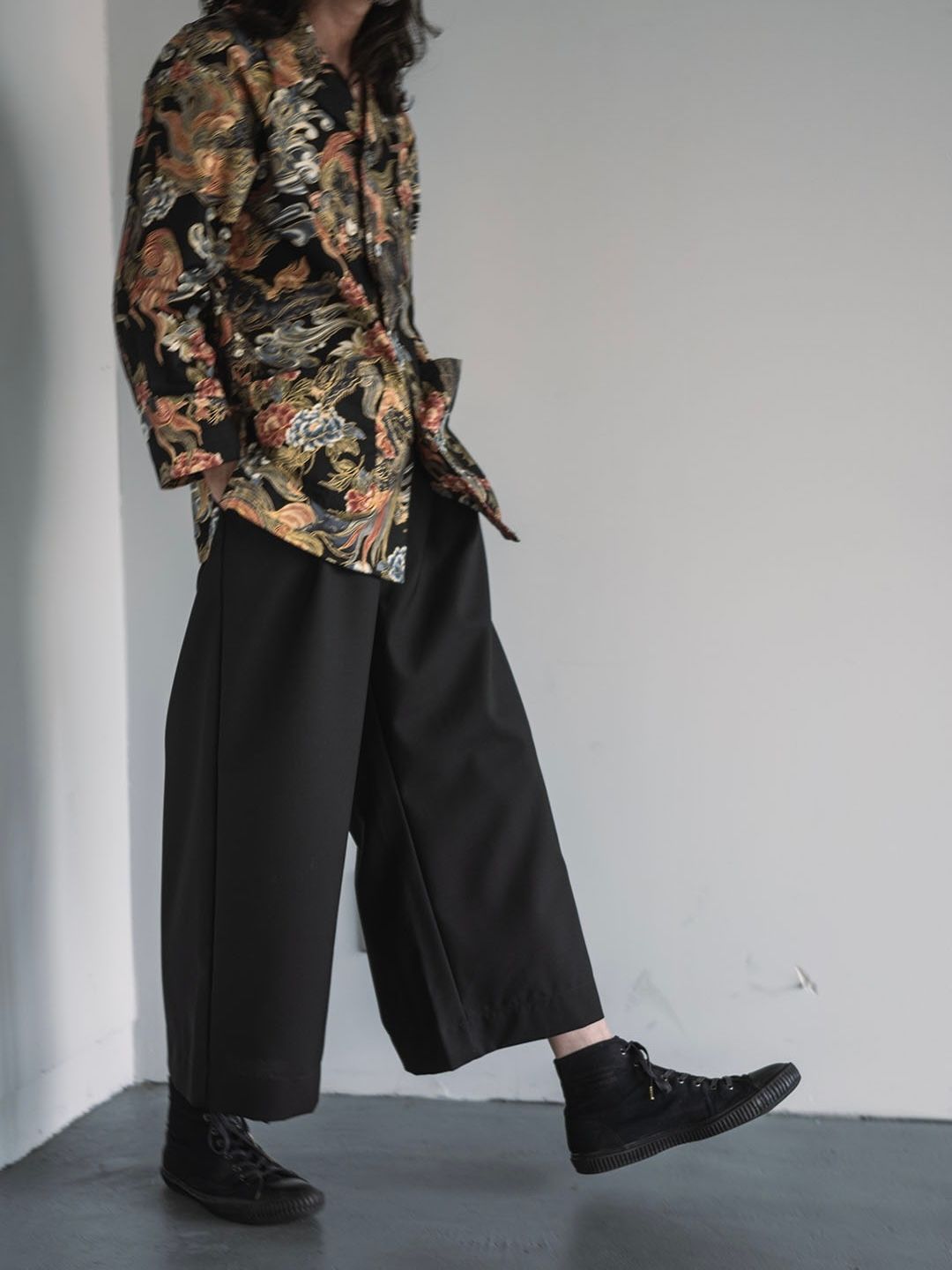 KYLE LAURENCE WIDE PANTS / MIDNIGHT BLACK