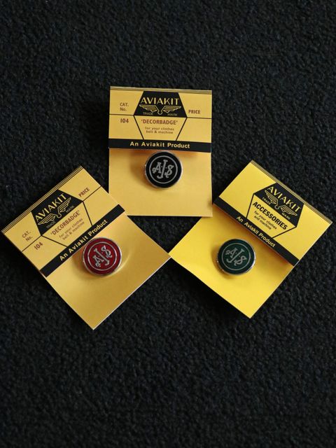【即日発送可能】"AJS ROUND" BADGE